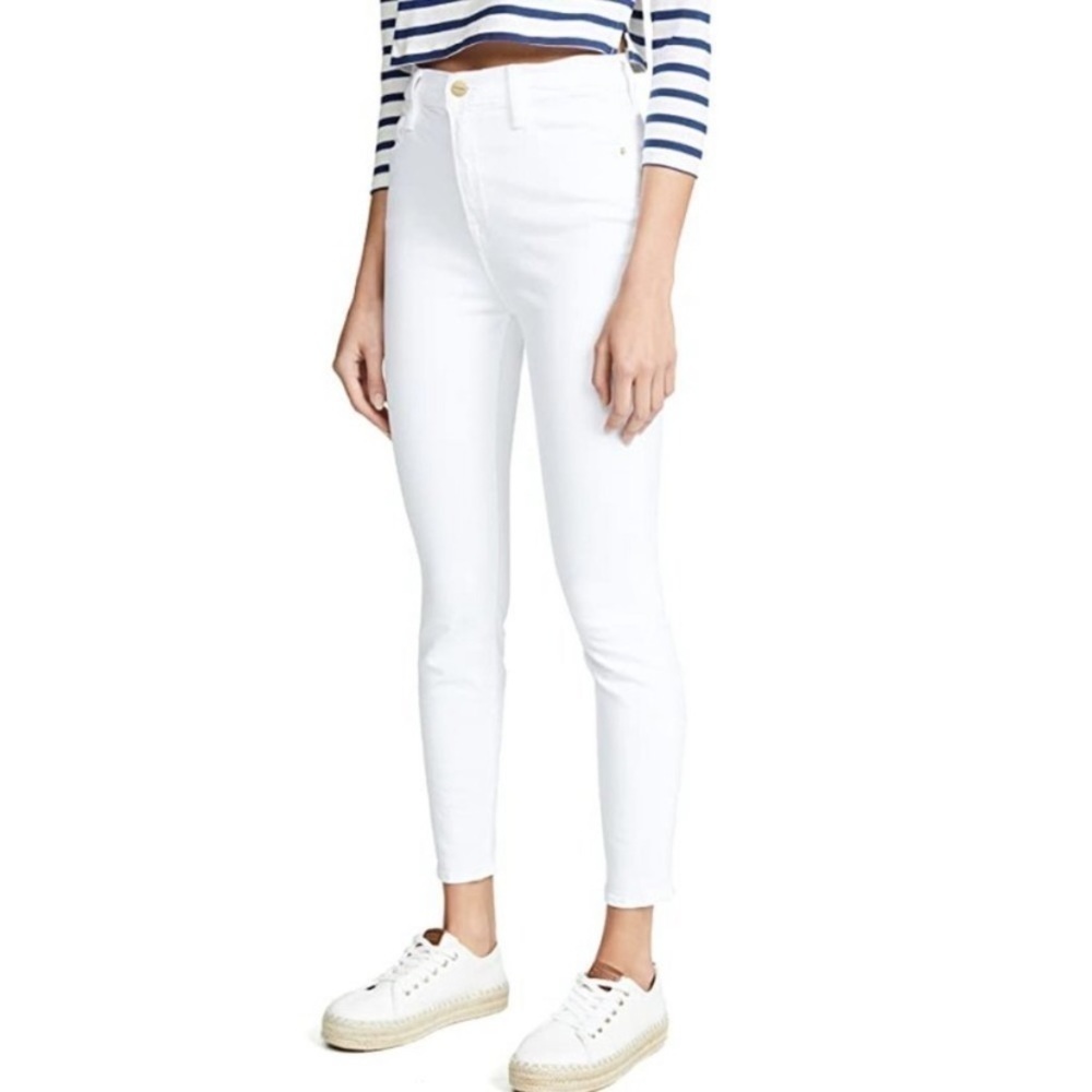 ✅ NWT Frame Jeans Ali High Rise Cigarette Skinny in White - Picture 3 of 9